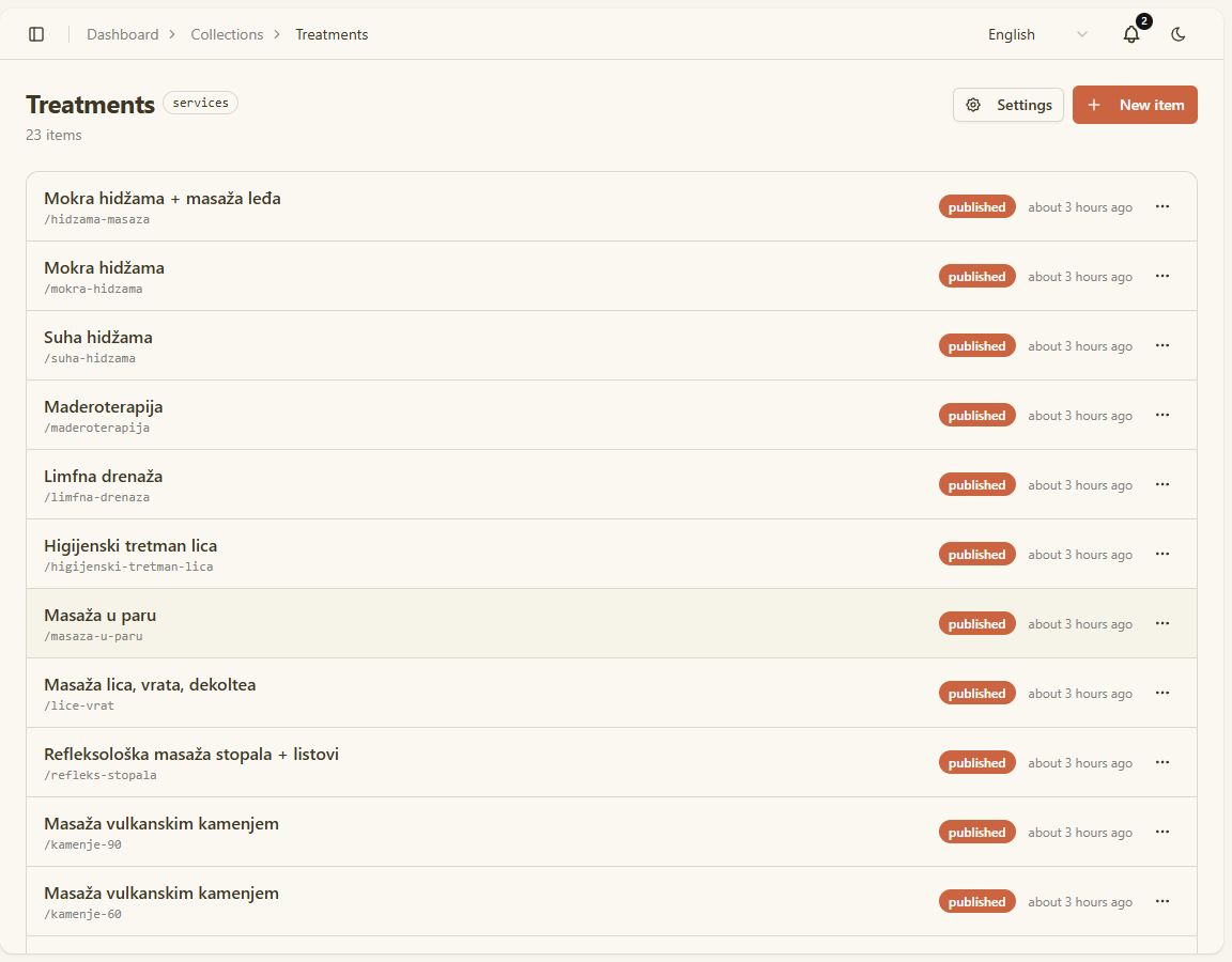 Treatments list