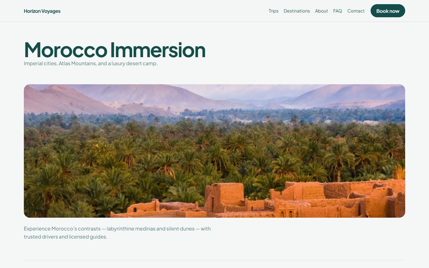Trip page